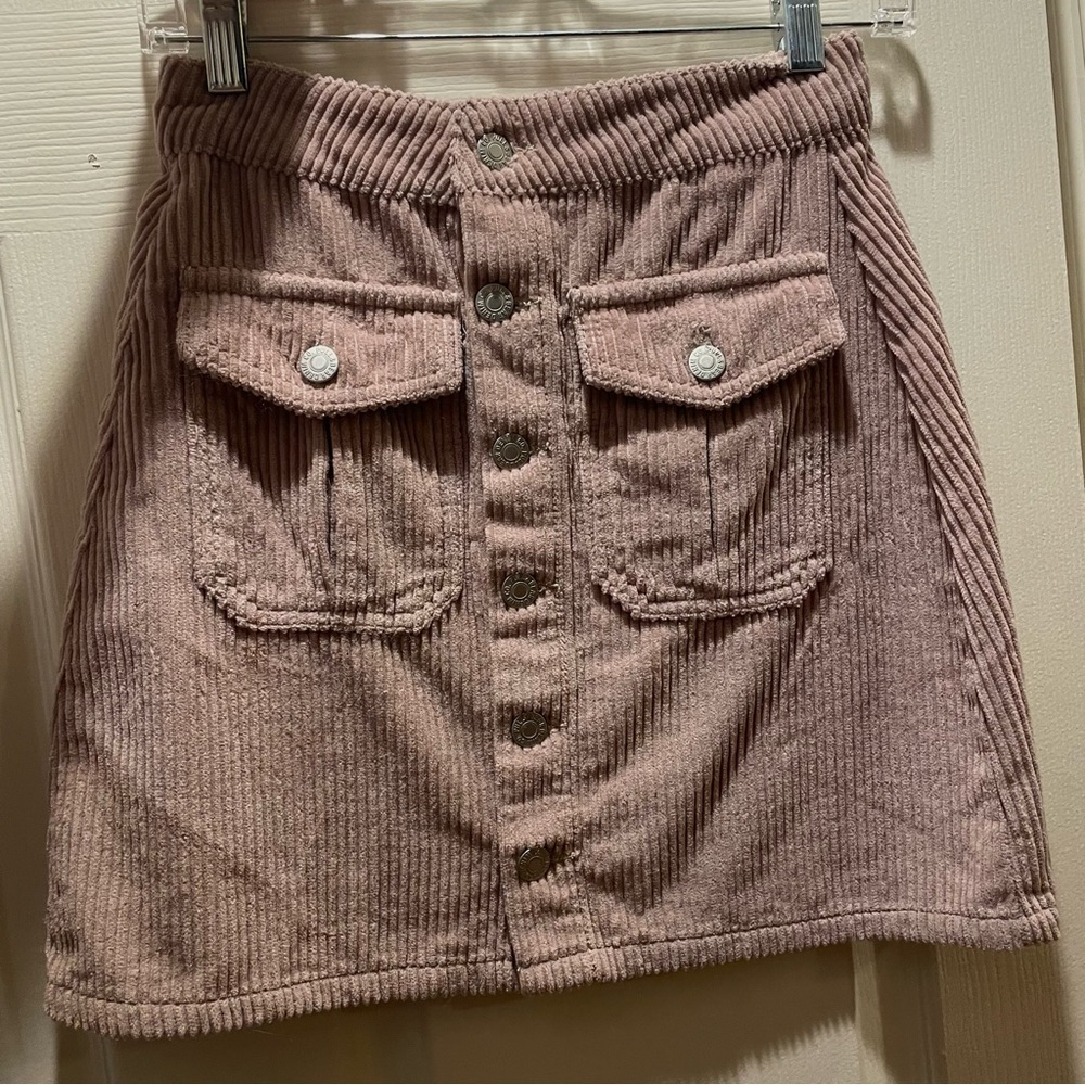Pull&Bear Corduroy Miniskirt